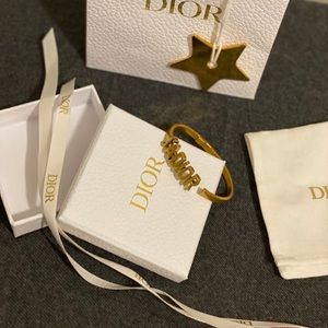 Dior Gold tone metal bracelet